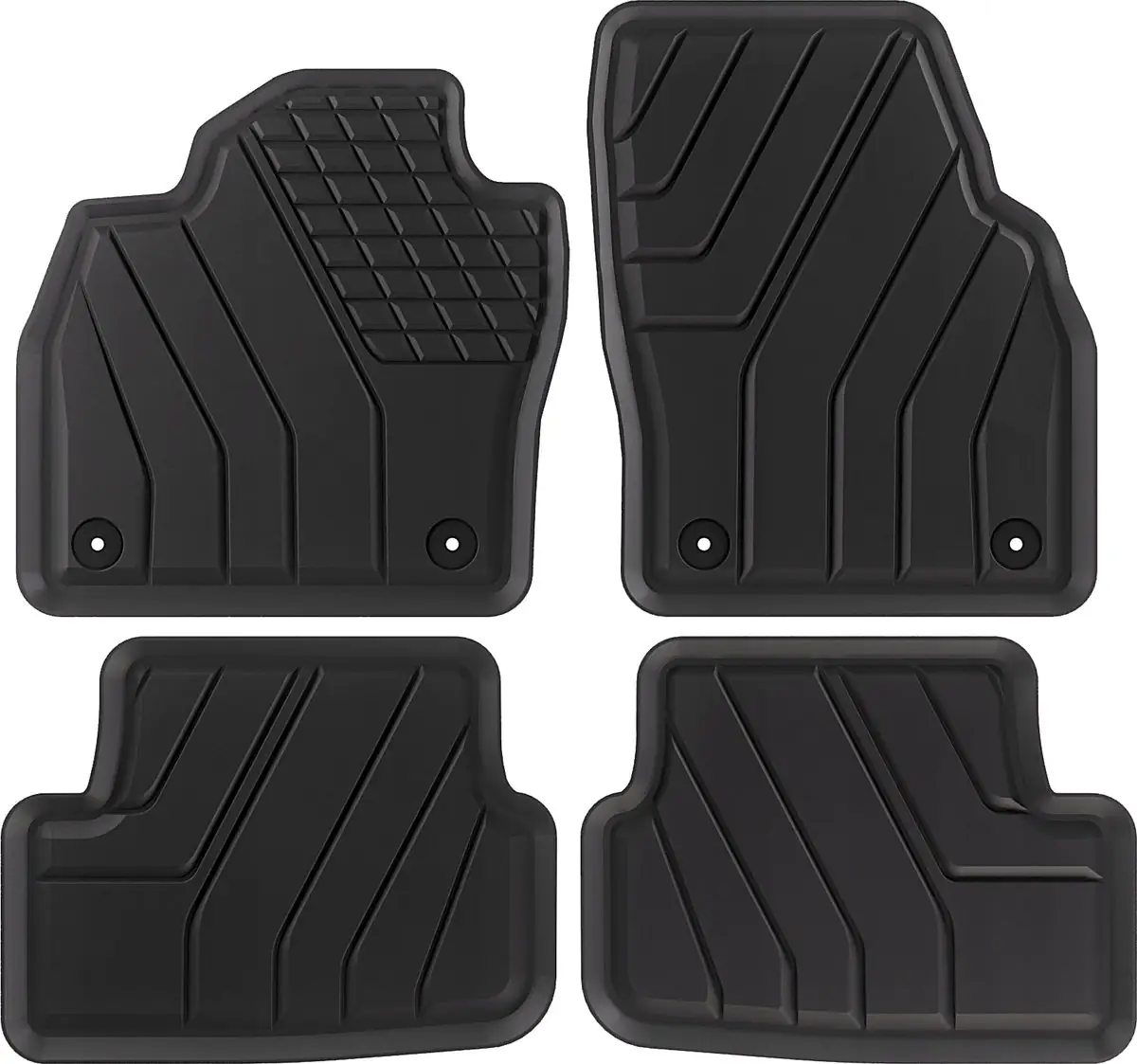 VW T-CROSS SUV (2018+) dywaniki TPE NA WYMIAR - WYSOKI RANT 4CM