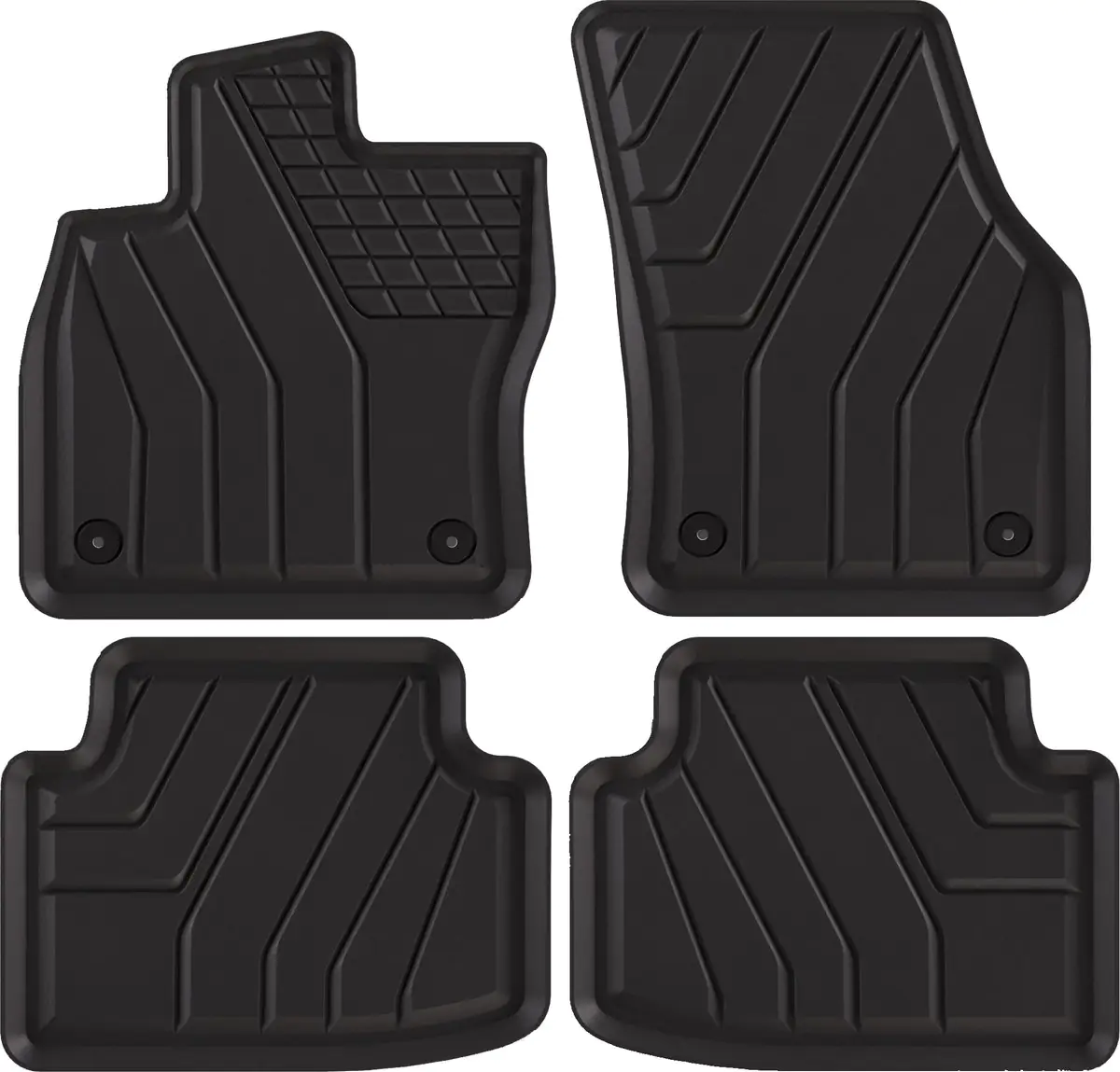 VW TIGUAN II SUV (2016+) dywaniki TPE - NA WYMIAR - WYSOKI RANT 4CM