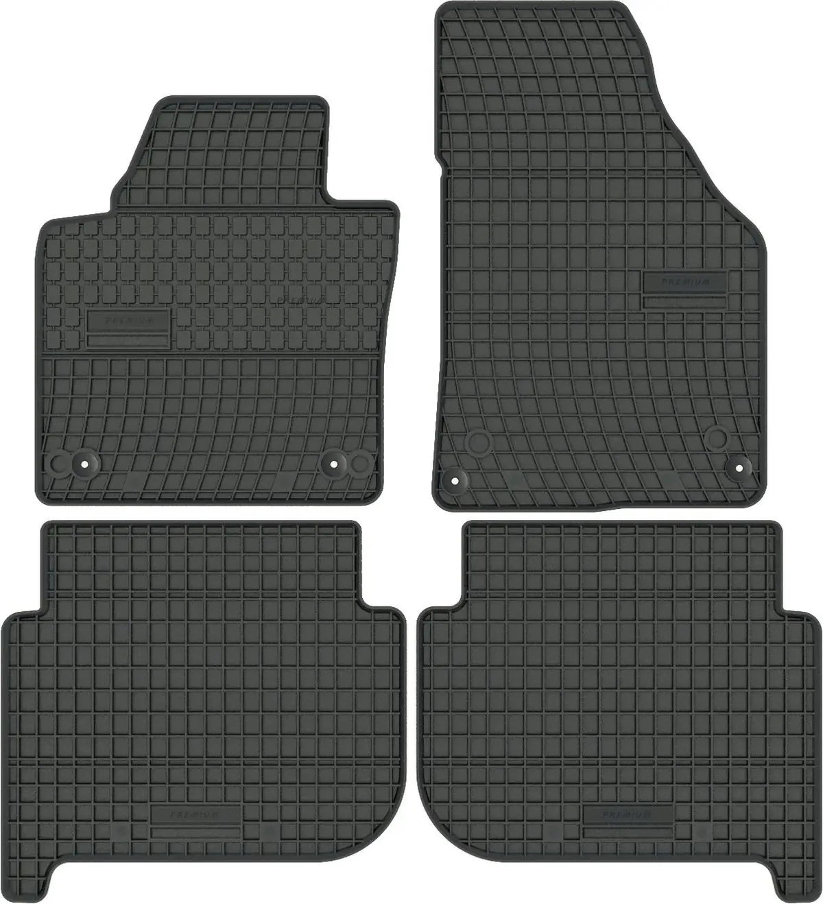 VW TOURAN I (2003-2010) SOLIDNE dywaniki gumowe NA WYMIAR + STOPERY