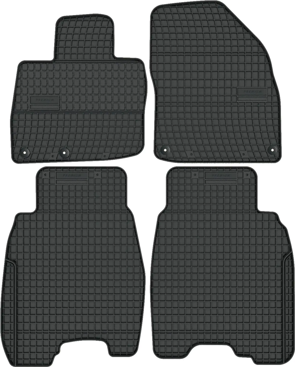 HONDA CIVIC VIII UFO (06-11) SOLIDNE dywaniki gumowe NA WYMIAR + STOPERY