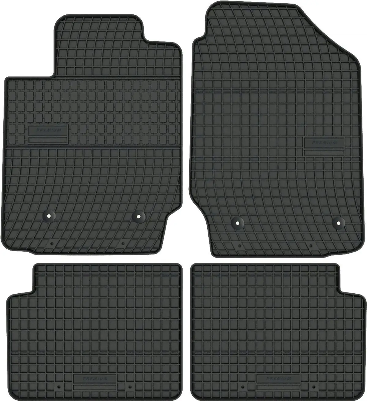 TOYOTA COROLLA E12 (2001-2007) SOLIDNE dywaniki gumowe NA WYMIAR + STOPERY