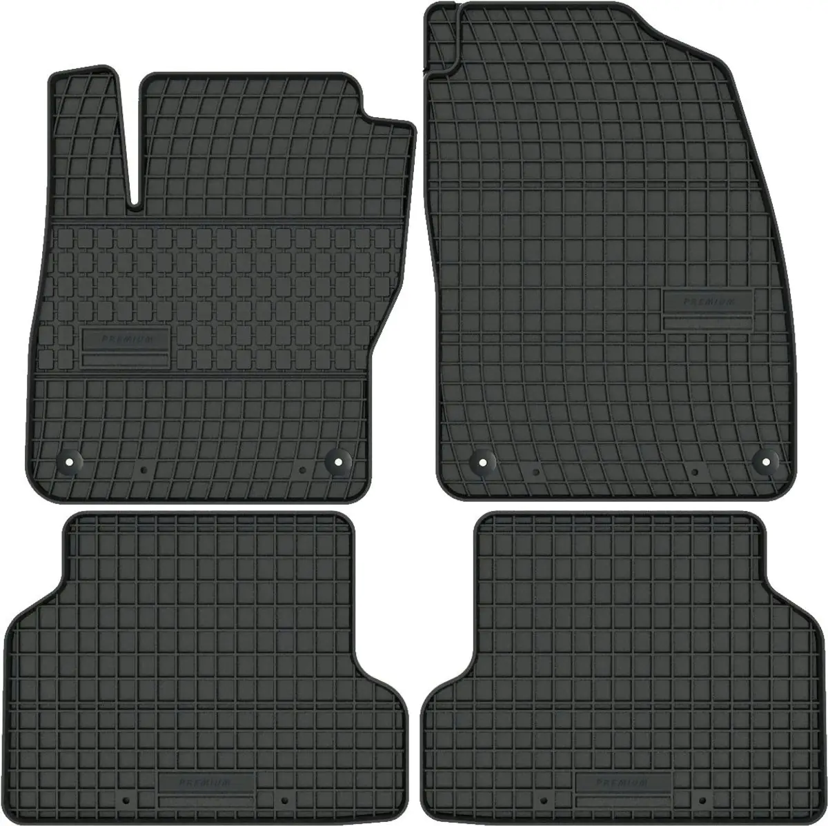 FORD FOCUS II (2003-2011) MOCNE dywaniki gumowe NA WYMIAR + STOPERY
