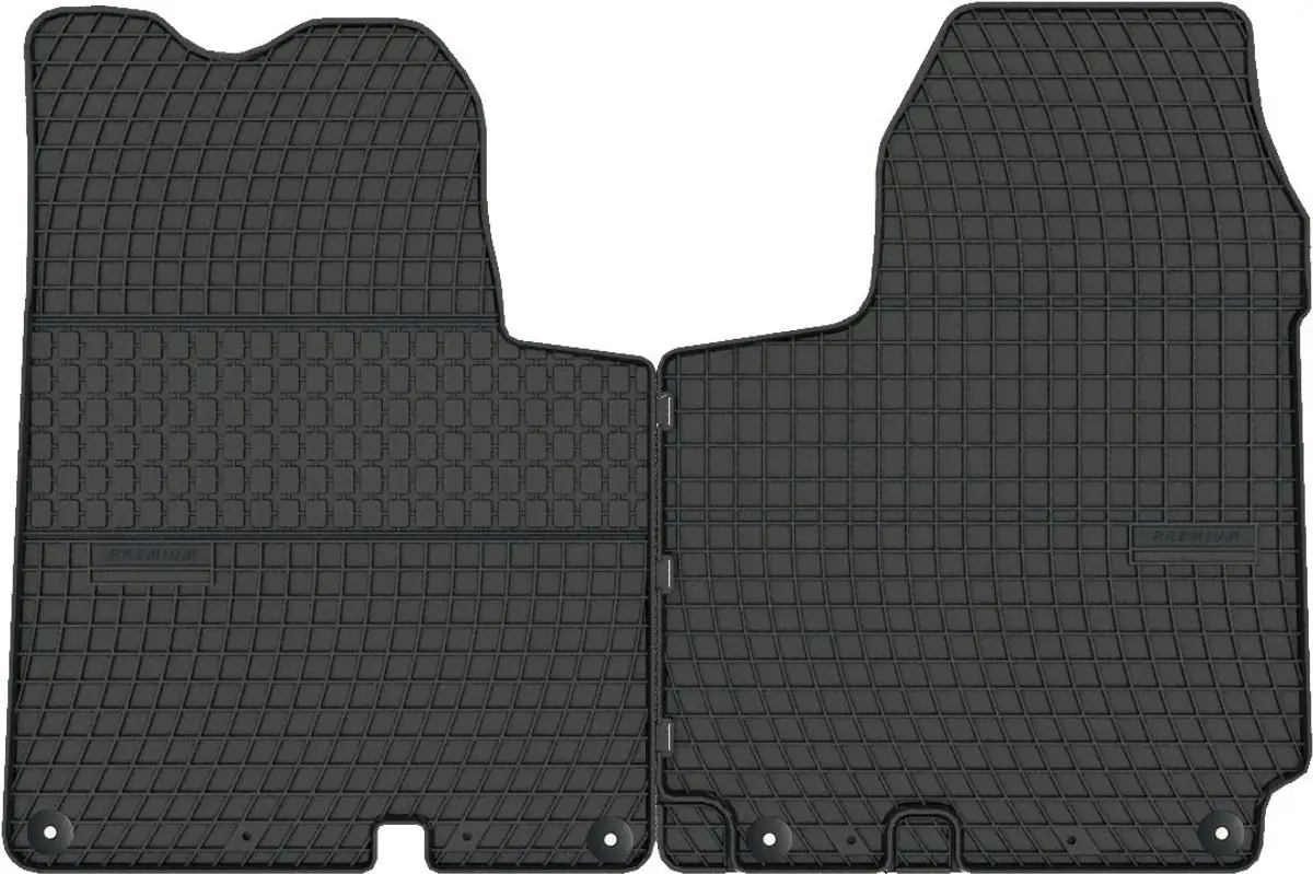 RENAULT TRAFIC II (2001-2014) SOLIDNE dywaniki gumowe NA WYMIAR + STOPERY