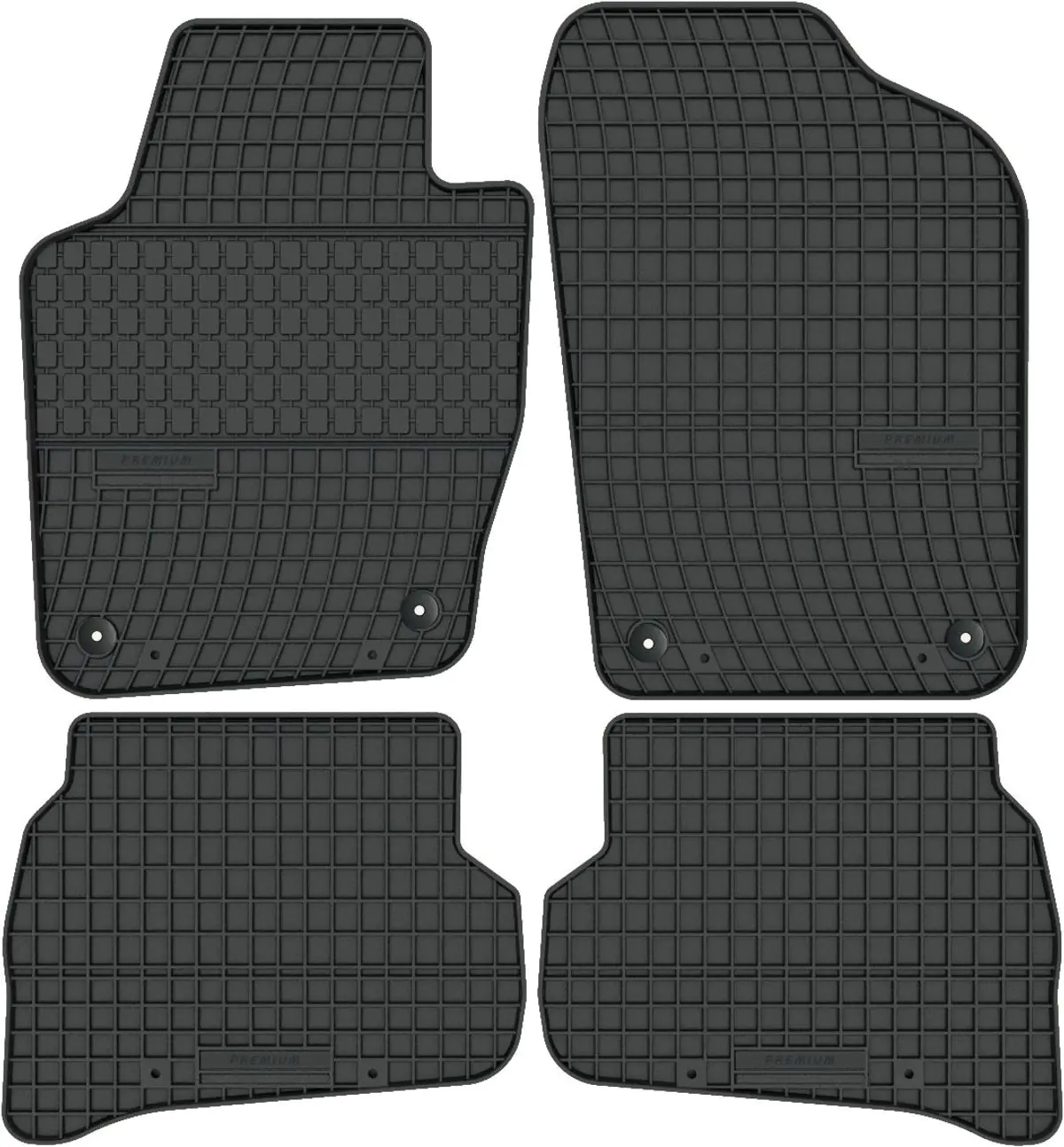 VW POLO V (2009-2017) MOCNE dywaniki gumowe NA WYMIAR + STOPERY