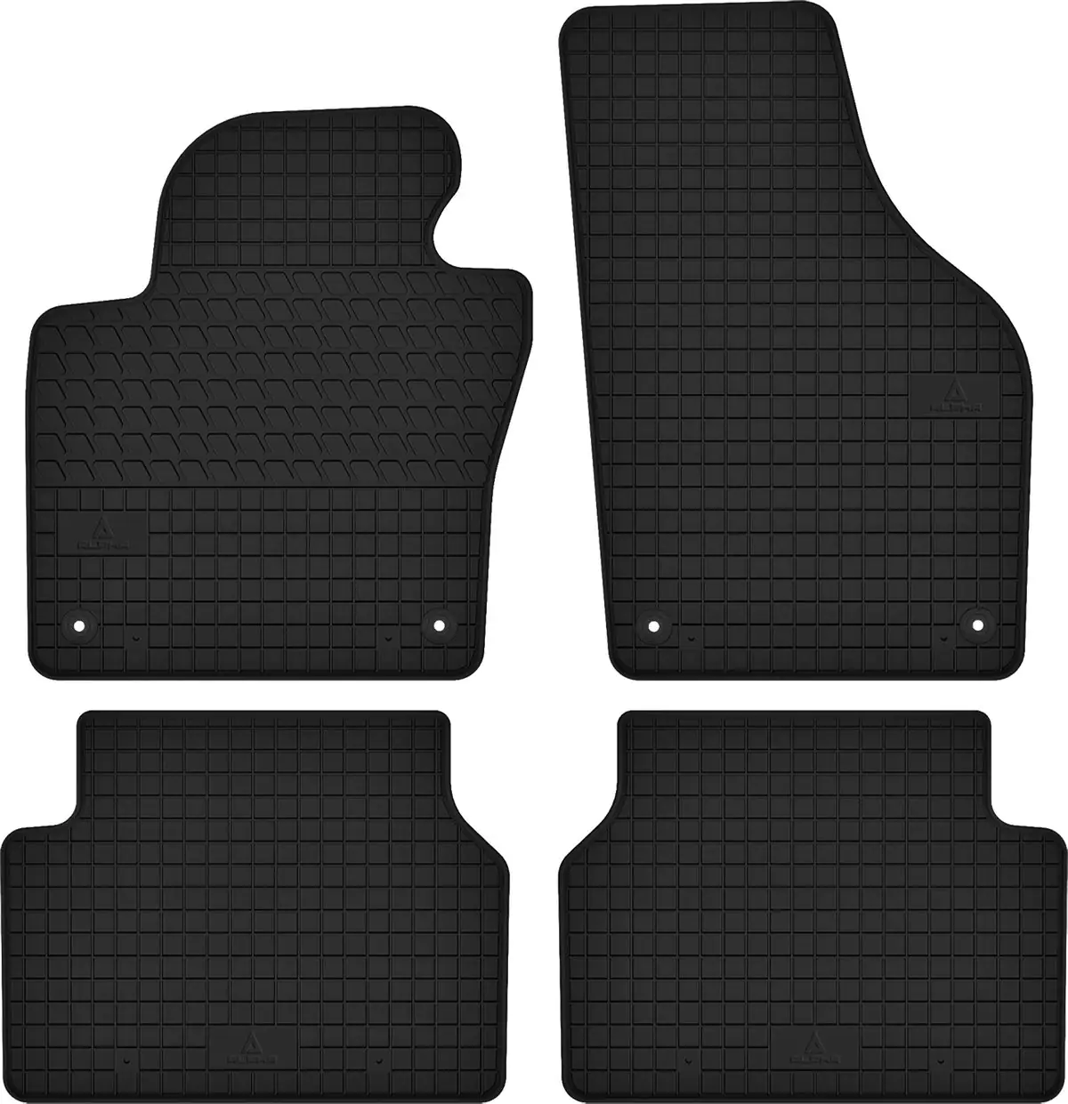 VW Tiguan I (2007-2016) ODPORNE dywaniki gumowe NA WYMIAR + STOPERY